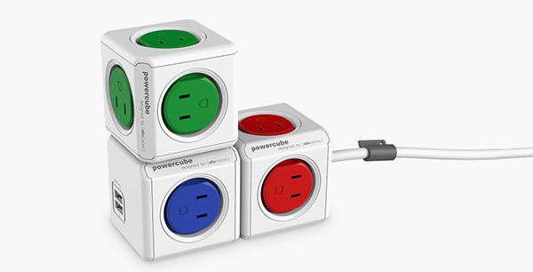 繋げて使えるUSB付きコンセント電源タップ