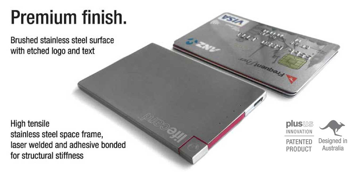 薄型スマホバッテリーのライフカードの画像4