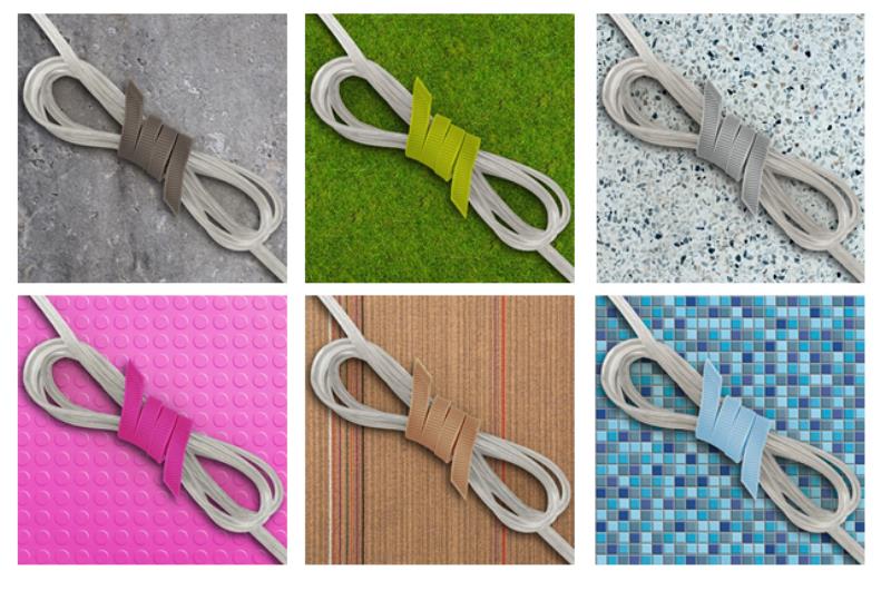 リボン型のケーブルオーガナイザー　ロングタイプ「UNTIE 10」